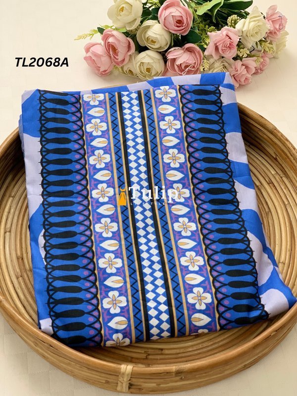 Cotton Lawn with Embroidered Panels - TL2068A