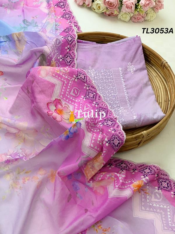 Premium Embroidered Lawn - TL3053A