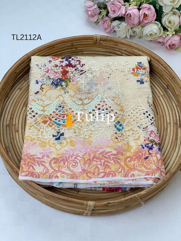 Soft  Embroidered Lawn - TL2112A