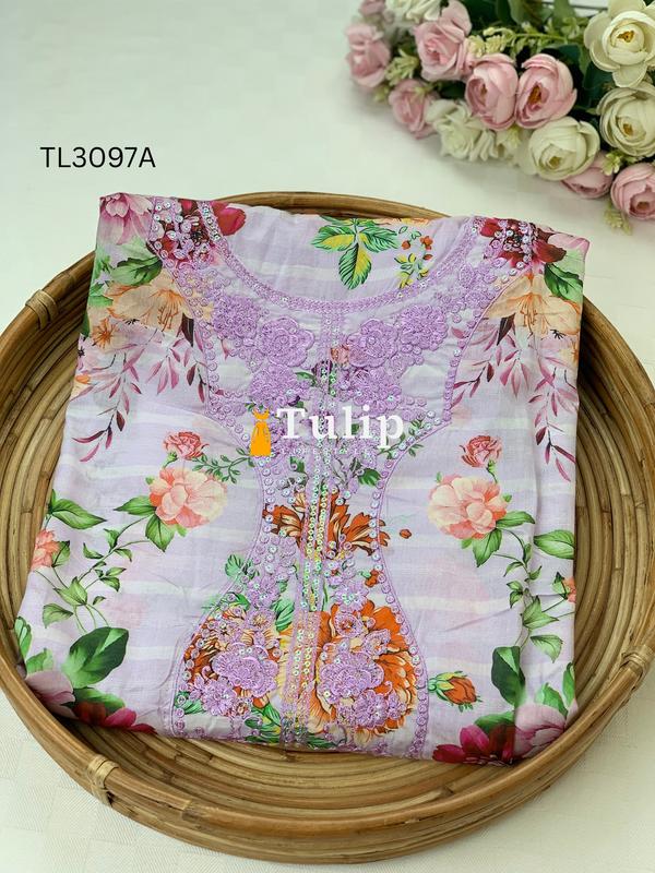 Exclusive Embroidered Soft Lawn - TL3097A