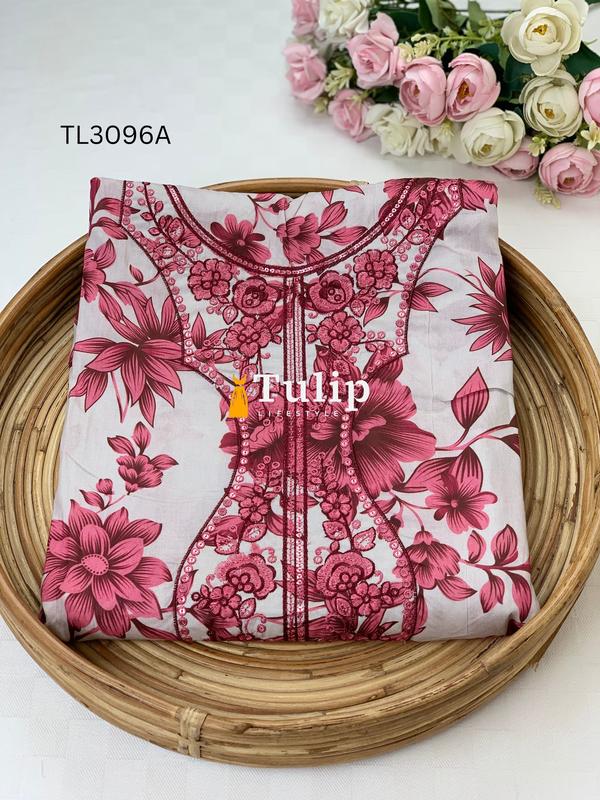 Soft  Embroidered Lawn - TL3096A