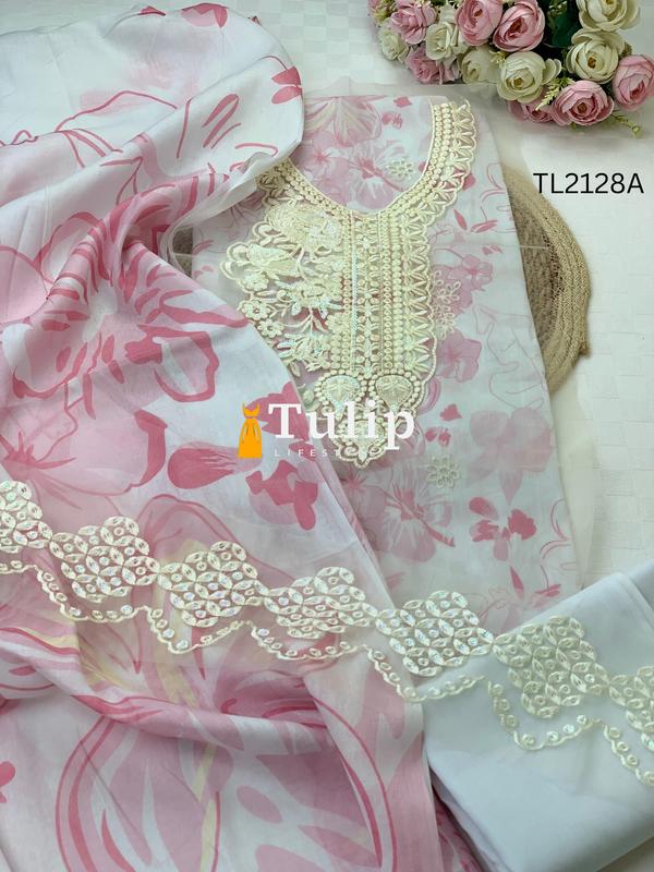 Premium Embroidered Lawn - TL2128A