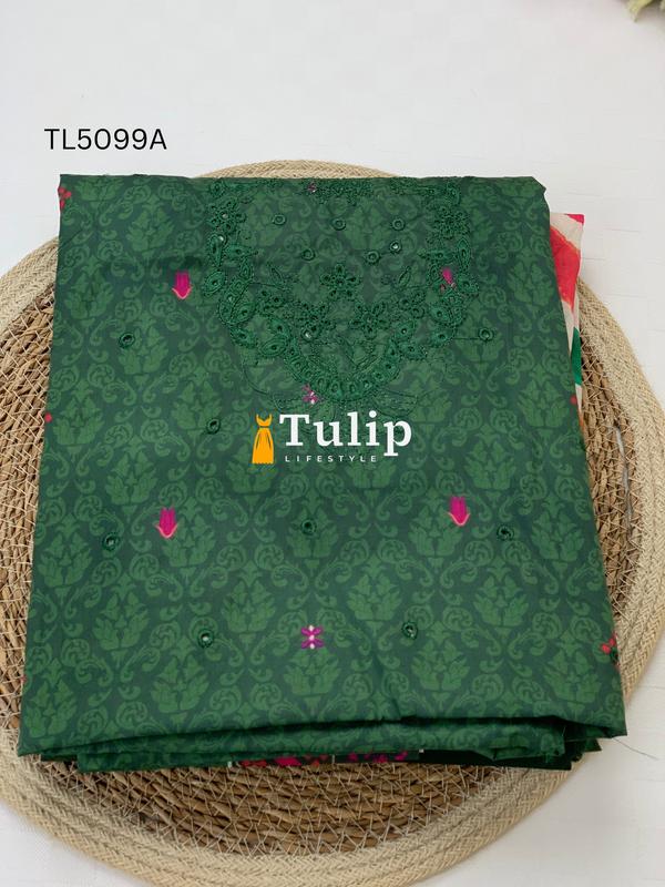 Boring Embroidered Cotton Dress - TL5099A