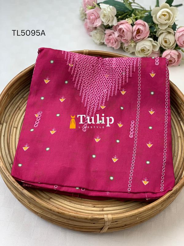 Premium Embroidered Cotton Dress - TL5095A