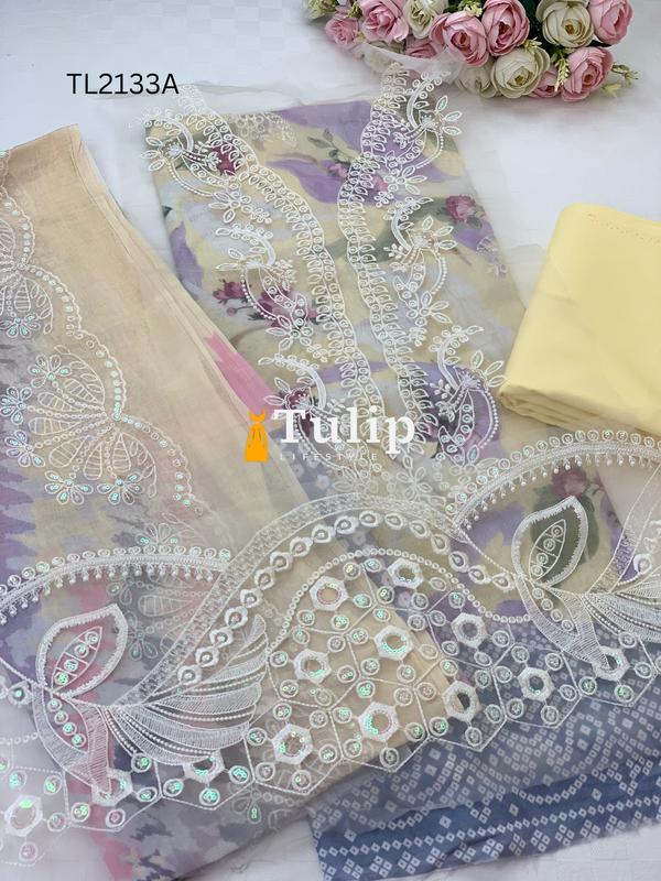 Embroidered Cotton Lawn - TL2133A