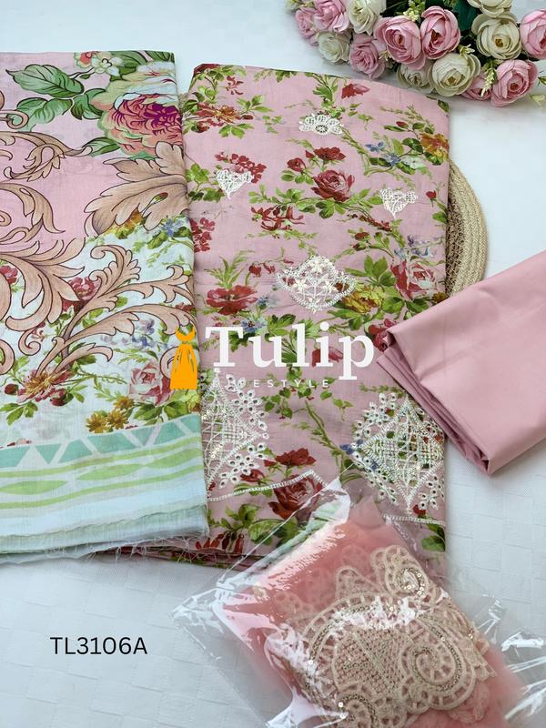 Embroidered Premium Lawn - TL3106A