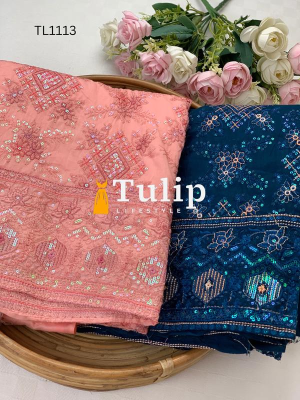 Embroidered Cotton Dress - TL1113