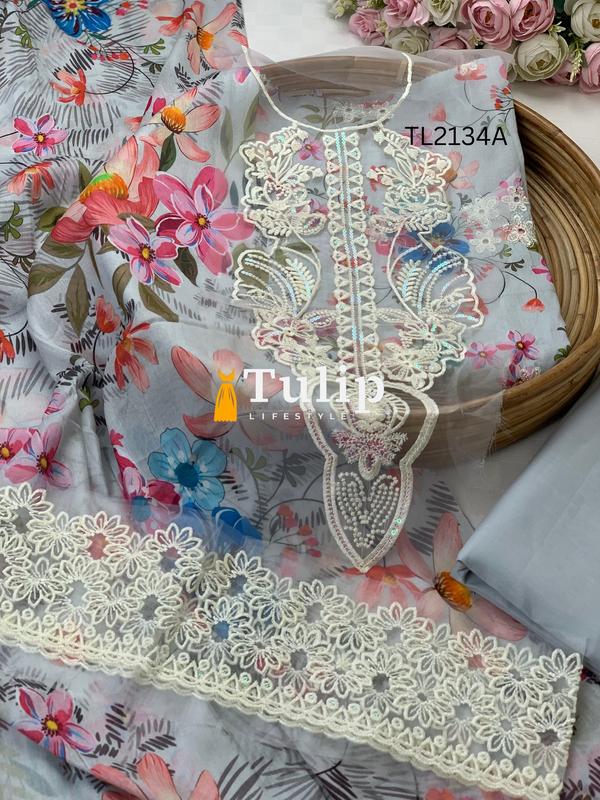 Boring Embroidered Lawn - TL2134A