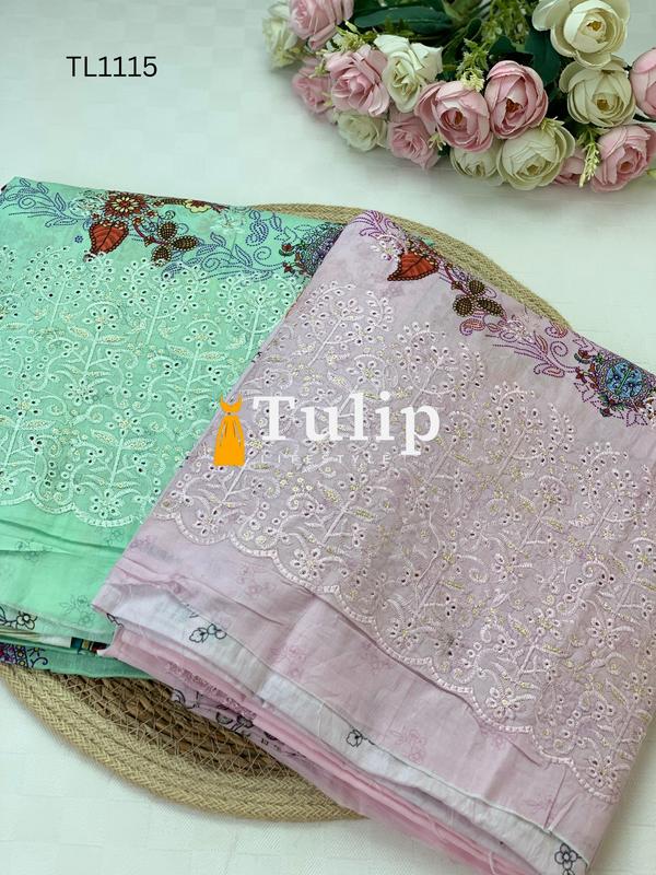 Soft  Embroidered Lawn - TL1115