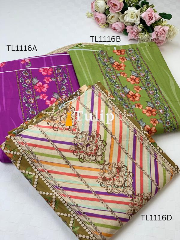 Digital Printed Cotton Lawn - TL1116