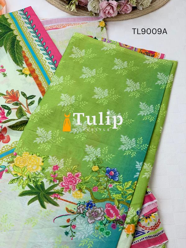 Premium Embroidered Cotton Lawn - TL9009A