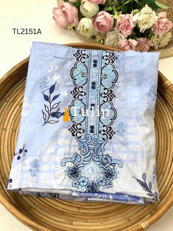 Boring Embroidered Premium Lawn - TL2151A