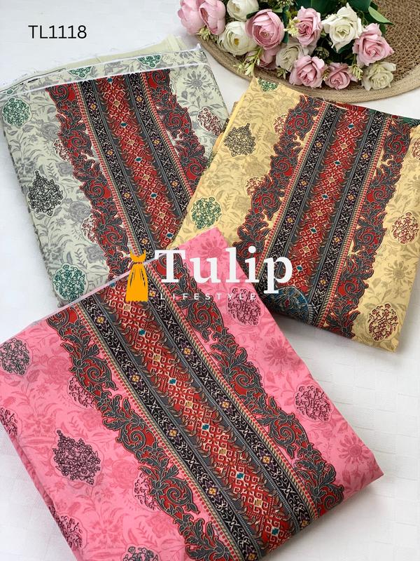 Digital Printed Cotton Lawn - TL1118