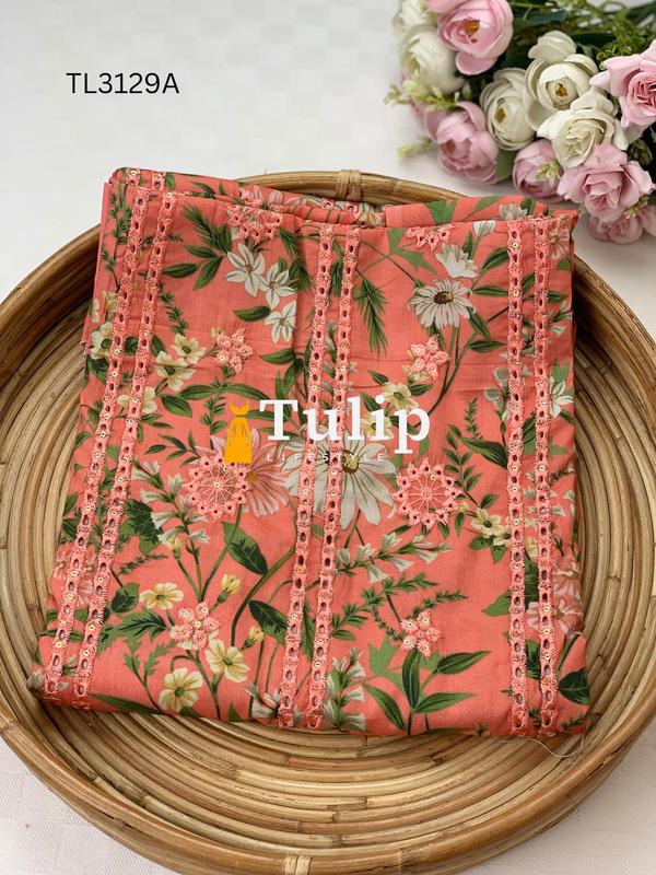 Gorgeous Embroidered Cotton Lawn - TL3129A