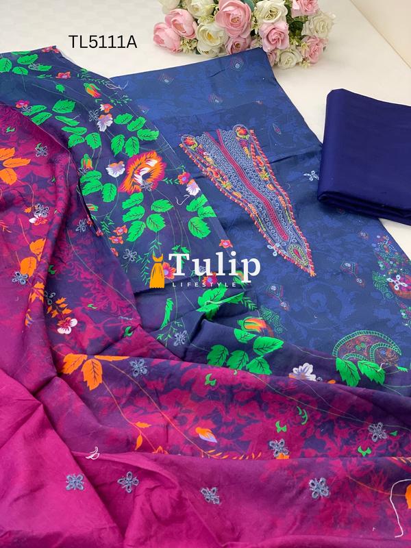 Soft Cotton Lawn Three Pieces - TL5111A