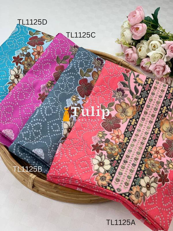 Soft Cotton Lawn Three Pieces - TL1125