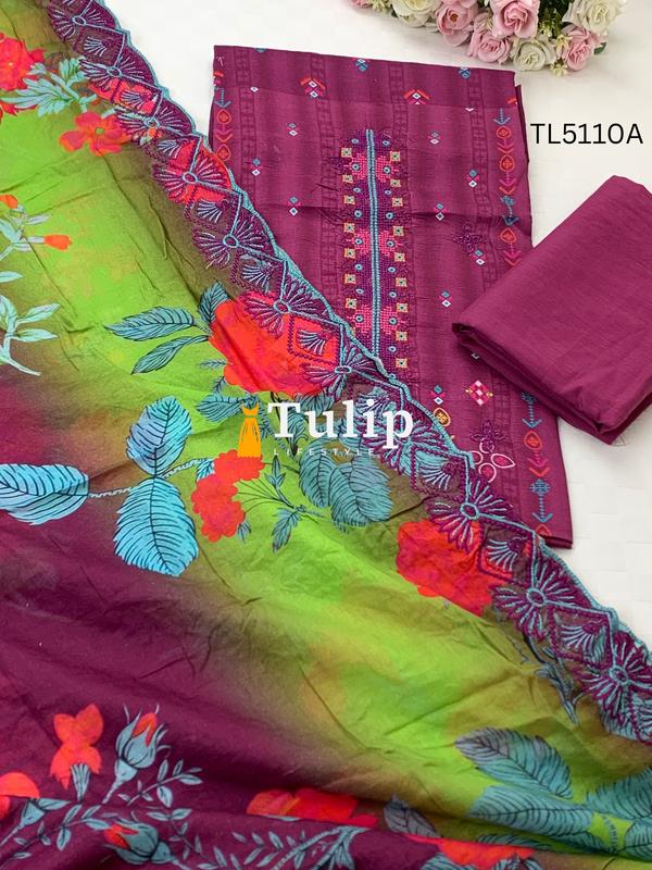 Soft Cotton Lawn Three Pieces - TL5110A