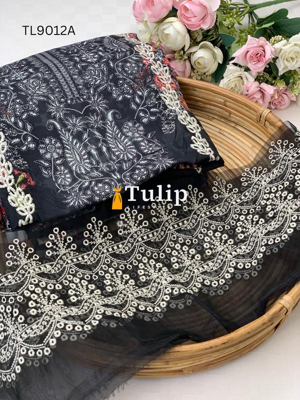 Soft Cotton Lawn Three Pieces - TL9012A