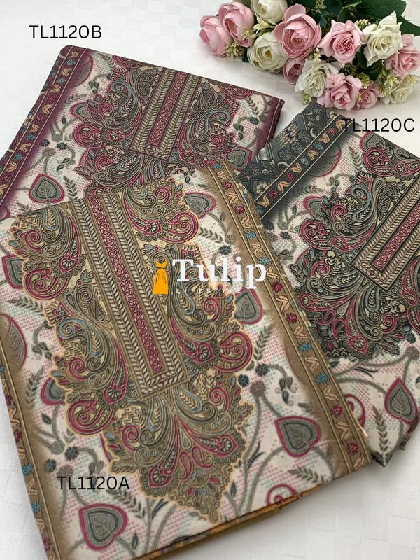 Digital Printed Cotton Lawn - TL1120