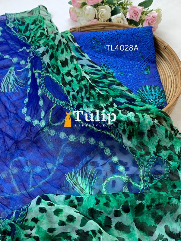 Premium Embroidered Cotton Lawn - TL4028A