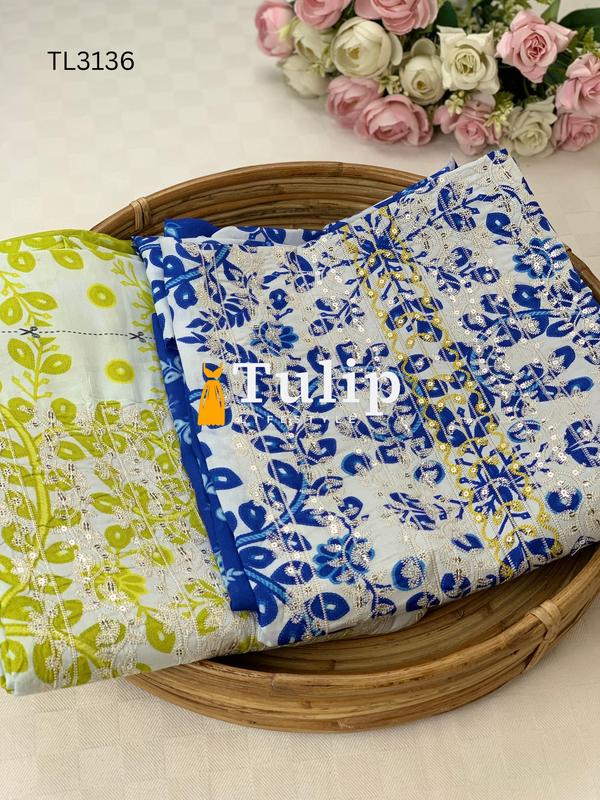 Gorgeous Embroidered Soft Lawn - TL3136