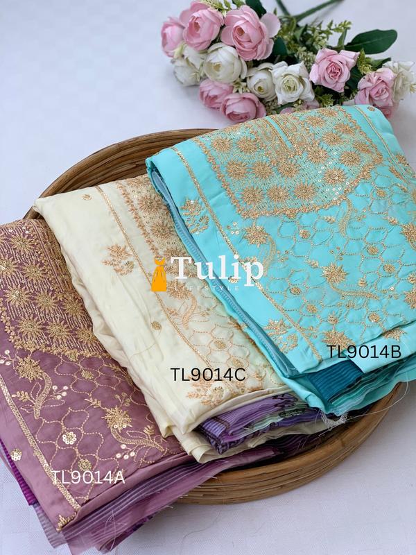Gorgeous Embroidered Silk Dresses - TL9014