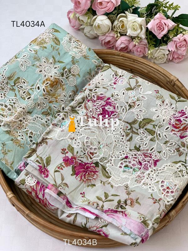 Luxury Lawn Three pieces - TL4034