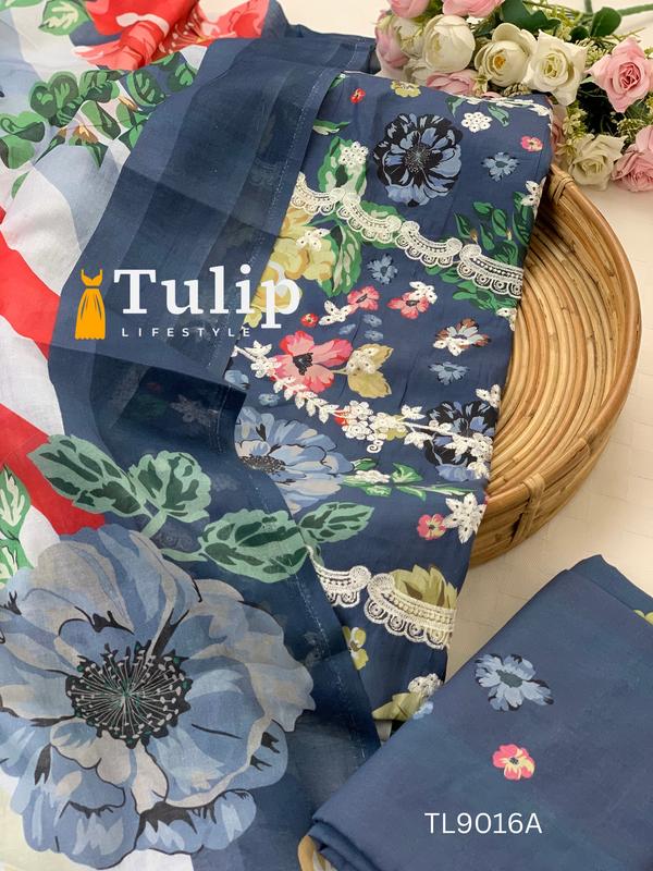 Premium Embroidered Lawn - TL9016A