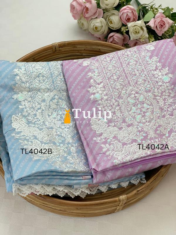 Premium Embroidered Lawn - TL4042