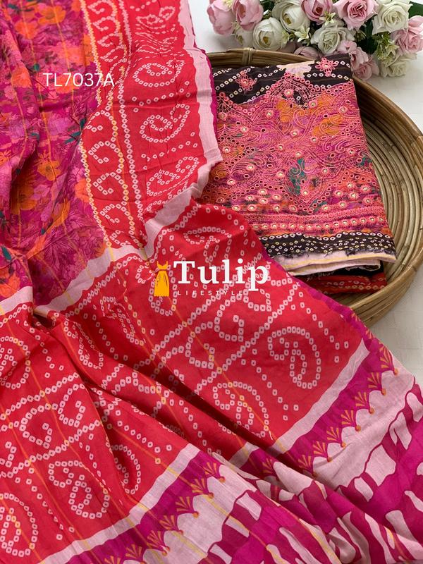 Digital Printed Soft Lawn - TL7037A