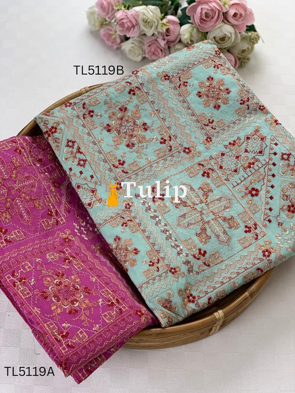 Soft  Embroidered Cotton Dresses - TL5119