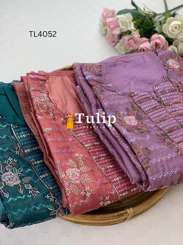 Gorgeous Embroidered Dresses - TL4052