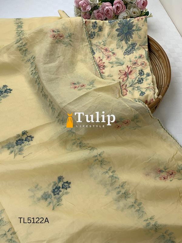 Premium Embroidered Cotton Dress - TL5122A