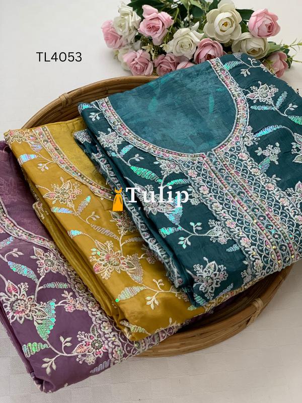 Luxury Soft Silk Three pieces - TL4053