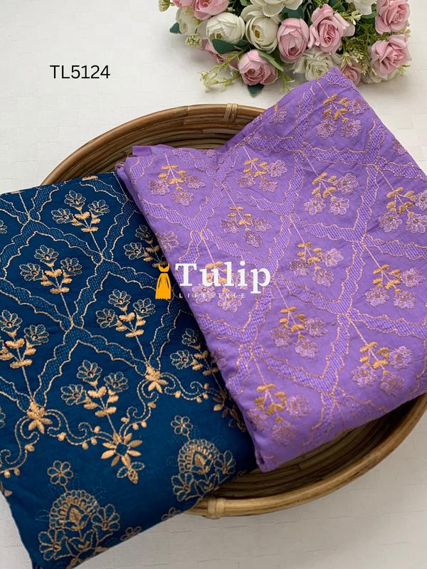 Premium Embroidered Cotton Lawn - TL5124