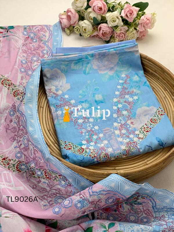 Soft Cotton Lawn Three Pieces - TL9026A