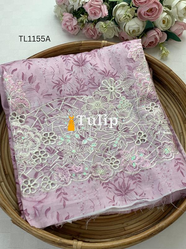 Premium Embroidered Cotton Lawn - TL1155A
