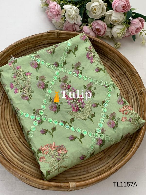 Premium Embroidered  Cotton Lawn - TL1157A