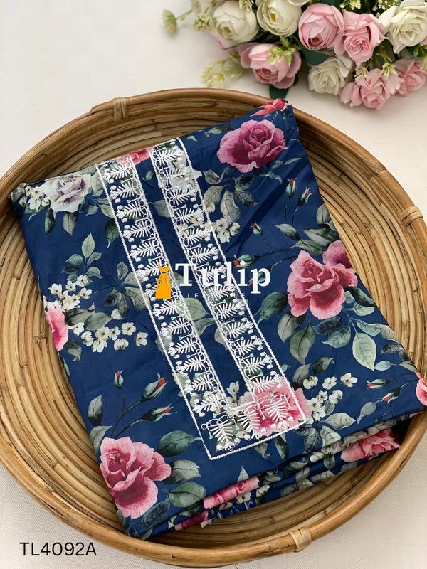 Gorgeous Embroidered Soft Cotton Lawn - TL4092A