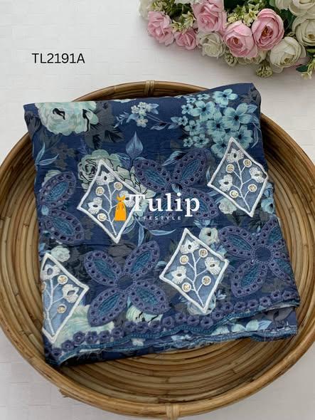 Premium Embroidered Cotton Lawn - TL2191A