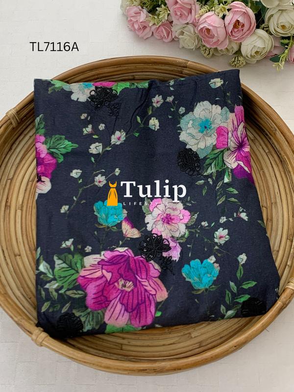 Premium Embroidered Cotton Lawn - TL7116A