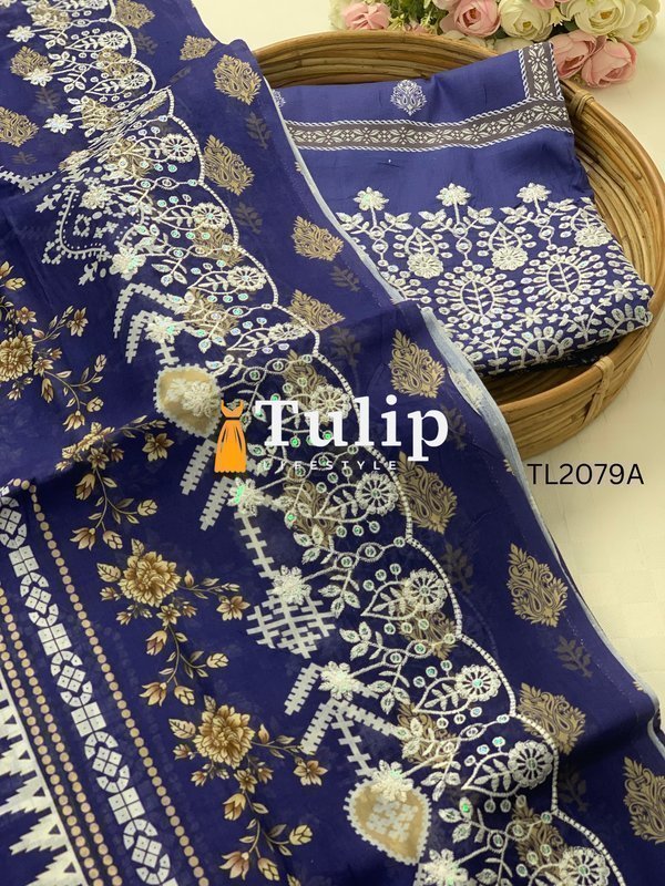 Cotton Embroidered Dress - TL2079A