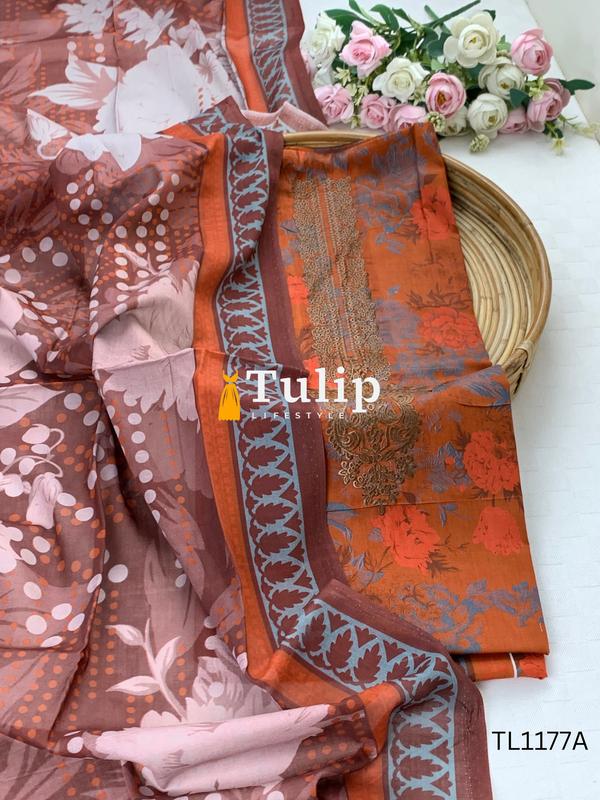 Soft Cotton Lawn Dresses - TL1177A