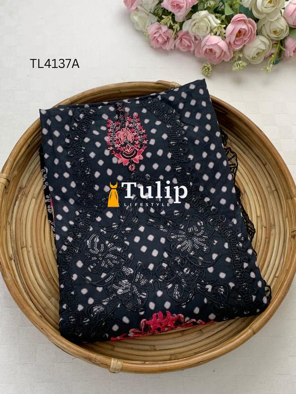 Exclusive Luxury Cotton Lawn Dresses - TL4137A