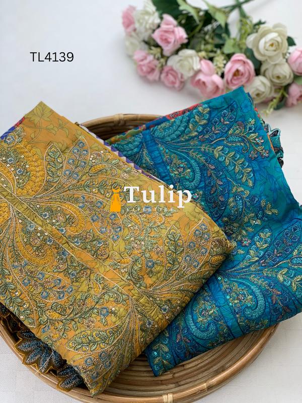 Luxury Cotton Lawn Three pieces - TL4139