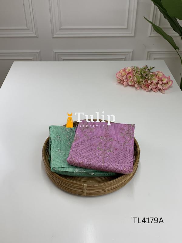 Exclusive Embroidered Cotton Lawn Dresses - TL4179