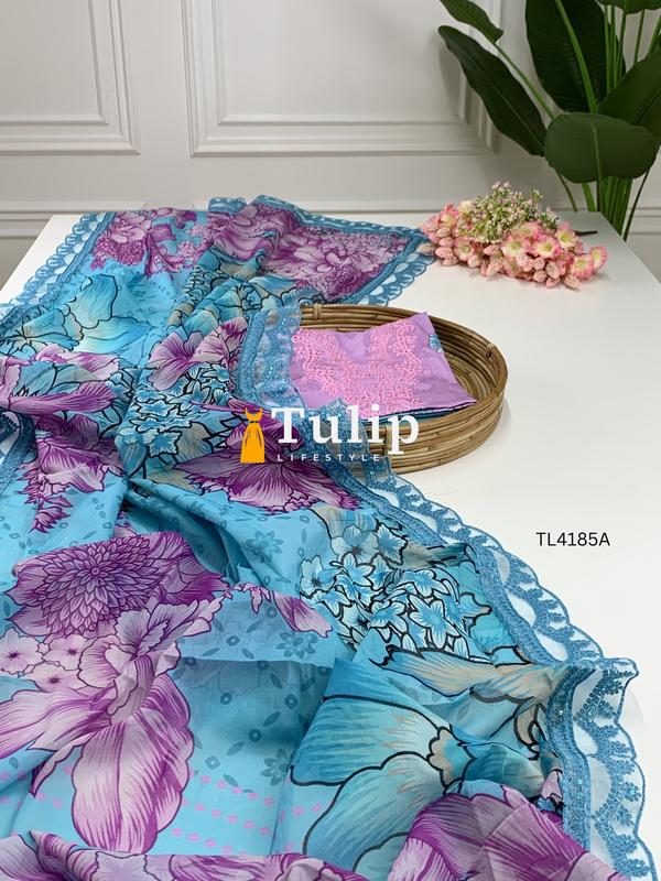 Luxury Cotton Lawn Dresses - TL4185A