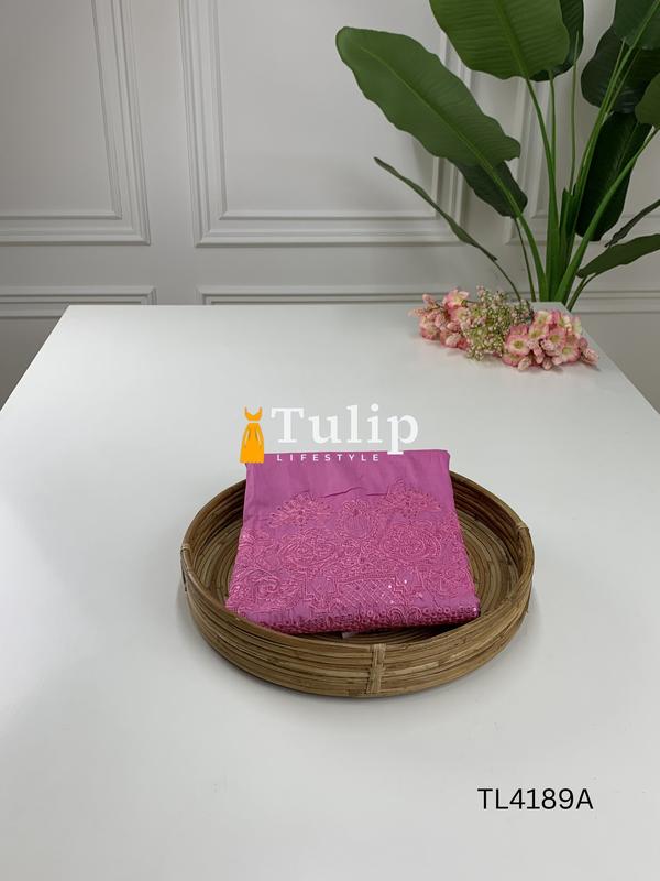 Premium Embroidered Cotton Lawn Dress - TL4189A