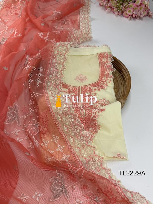 Gorgeous Embroidered Soft Cotton - TL2229A