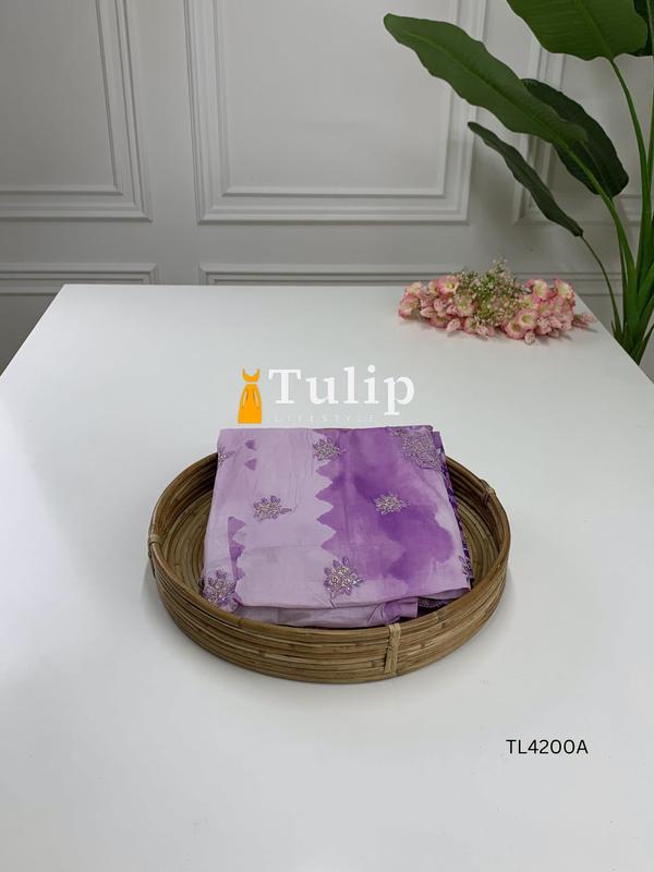 Gorgeous Embroidered Soft Cotton Lawn - TL4200A